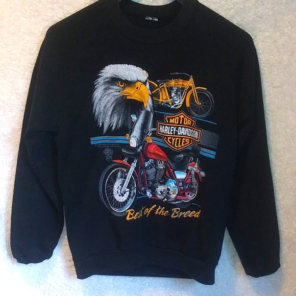 Vintage 1988 harley Davidson best of the breed sweatshirt size small/medium - Picture 1 of 3
